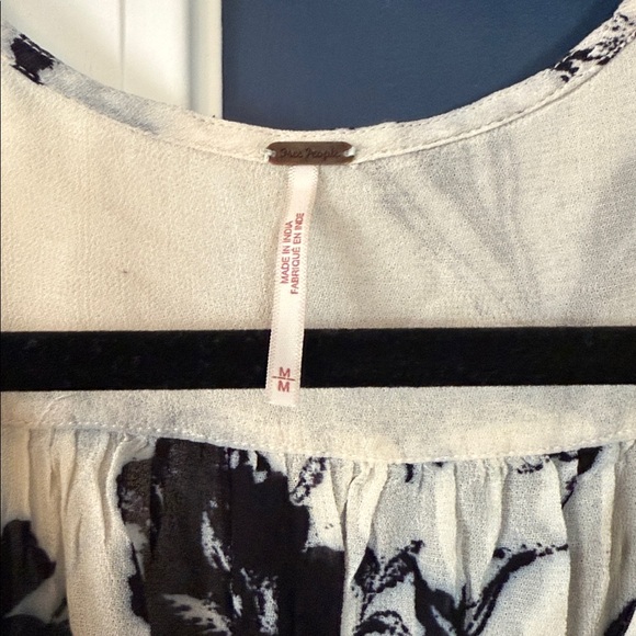 Free people If You Had My Love Printed Blouse medium m long sleeve top women’s - Picture 2 of 3